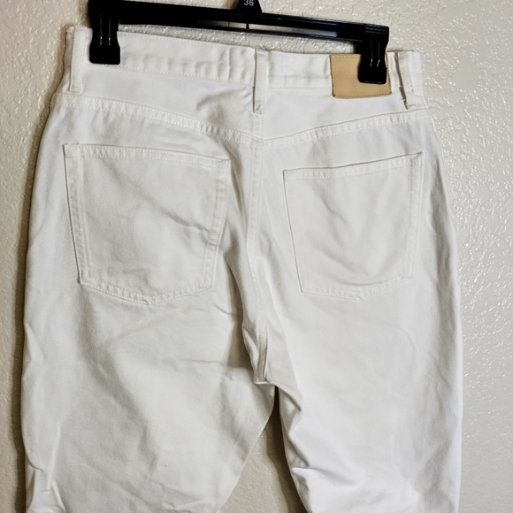 Everlane  the cheeky jeans crop white Sz 28 - Picture 7 of 11